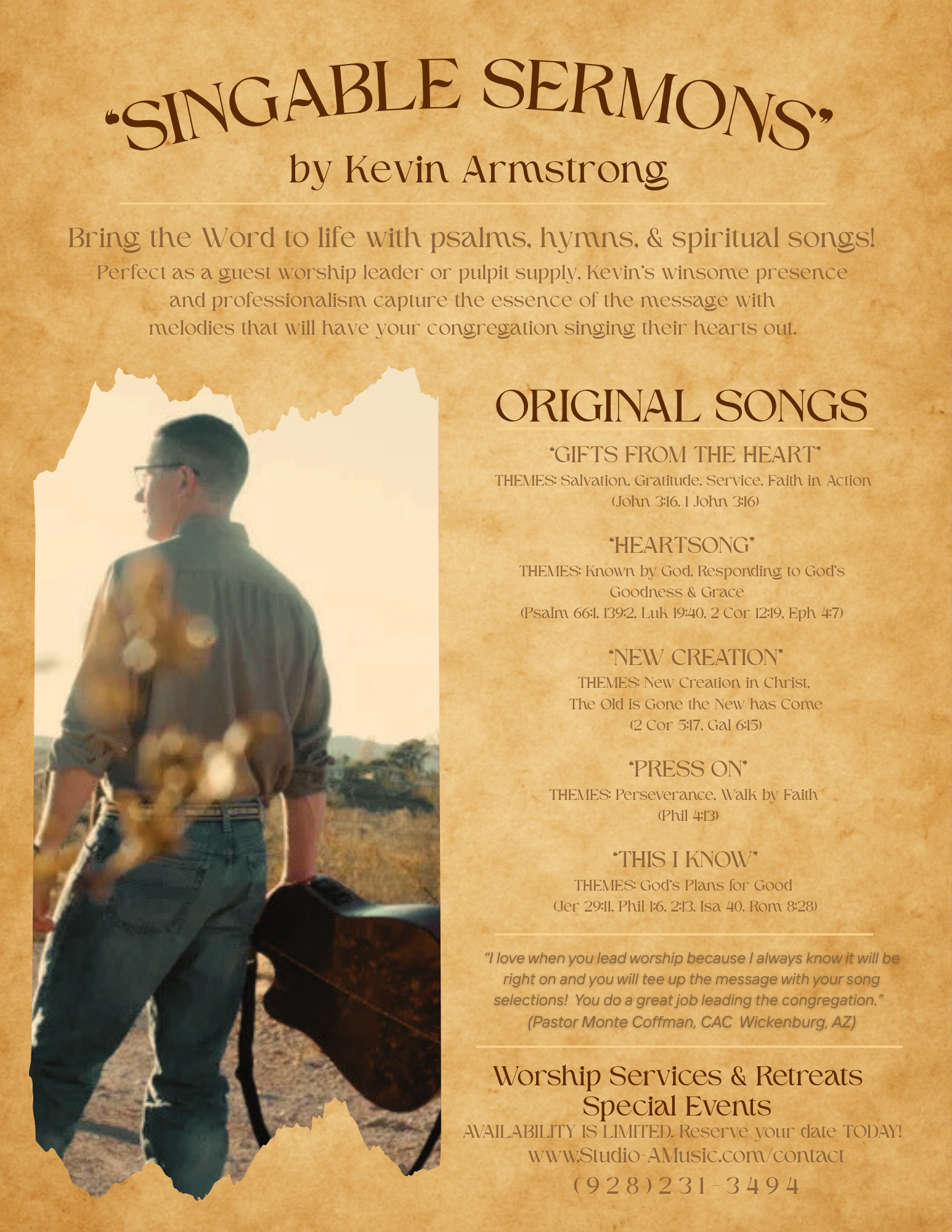 Kevin Armstrong with guitar